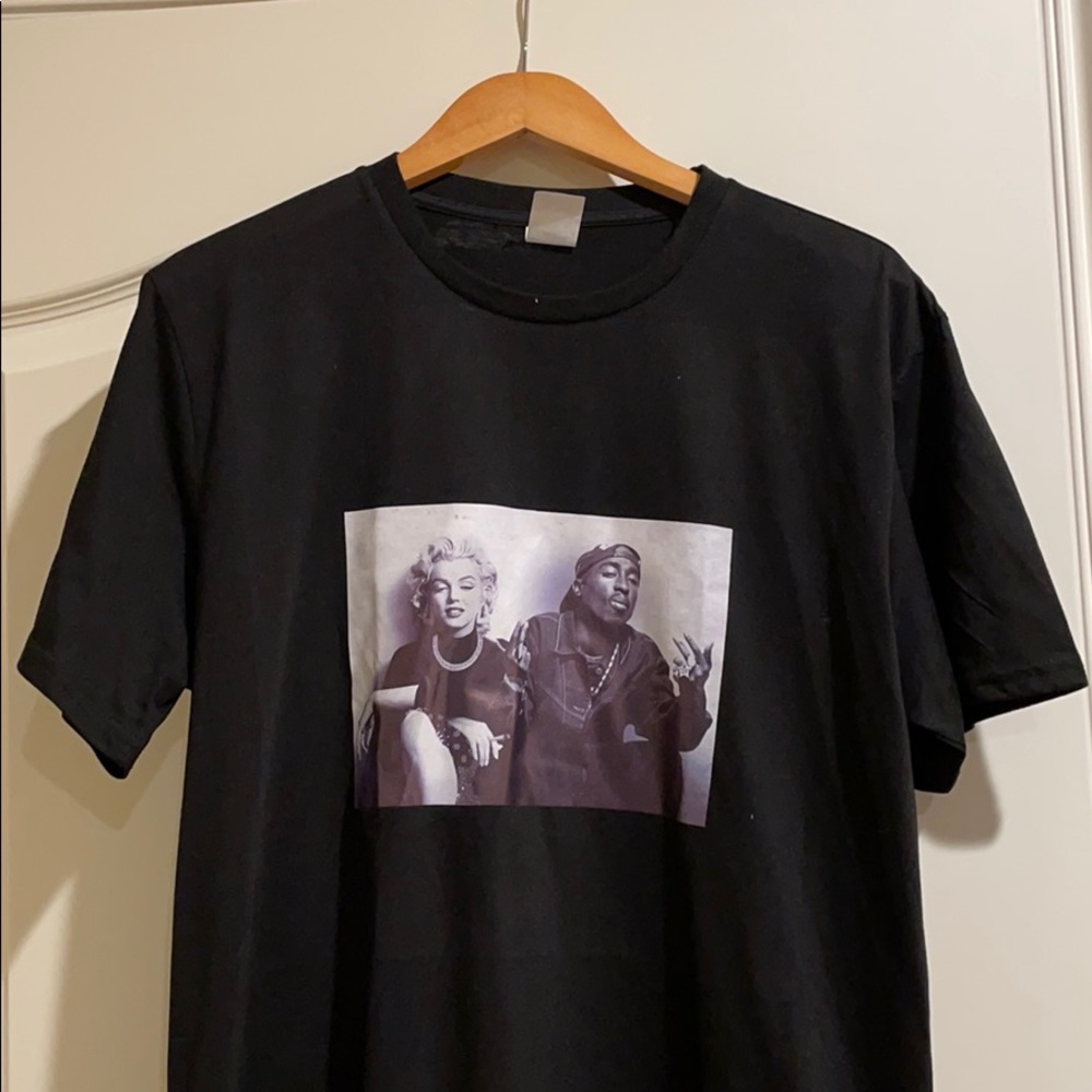 Marilyn Monroe and Tupac T-shirt